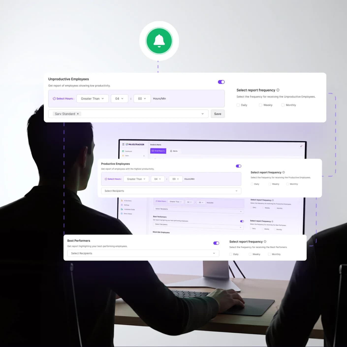 Employee work real time