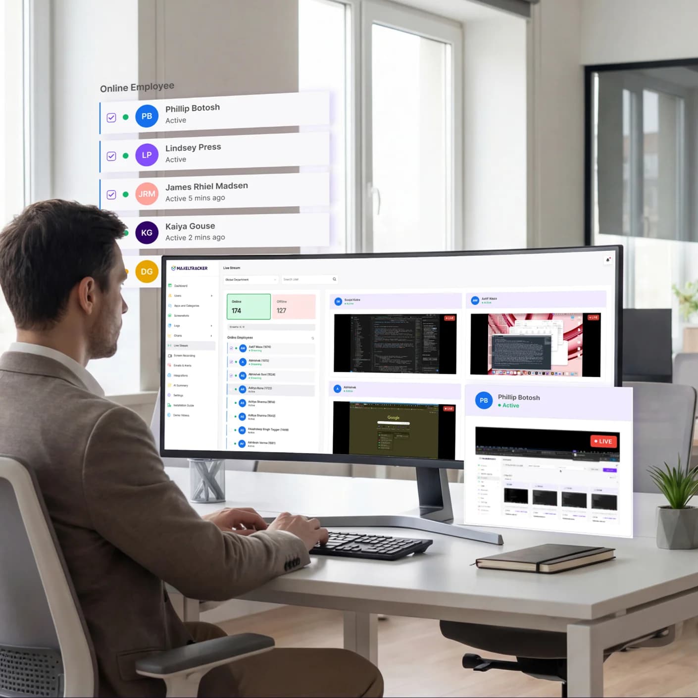Employees Work in Real-time